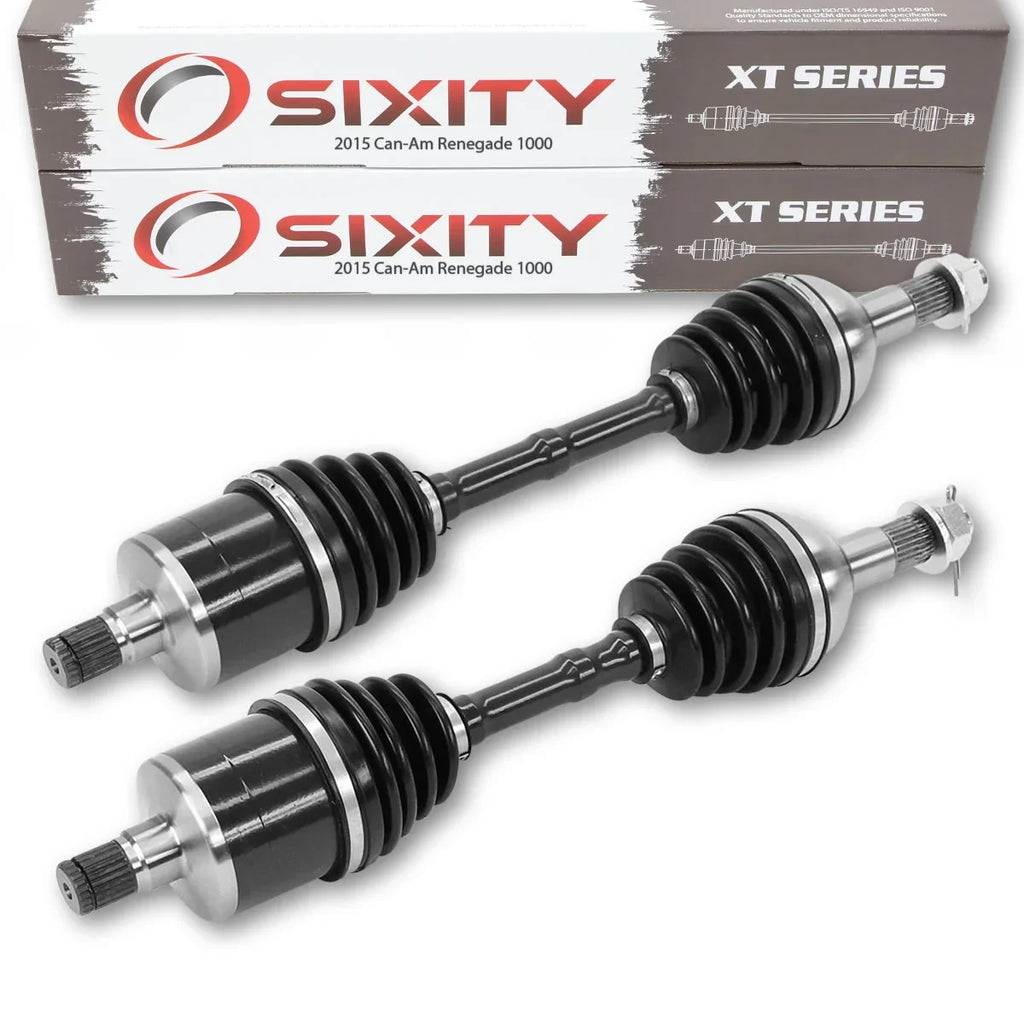 2 pc Sixity XT Rear Left Right Axle compatible with Can-Am Renegade 1000 2015 - EFI-STD XXC 4X4