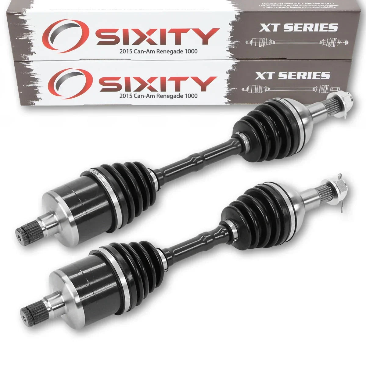2 pc Sixity XT Rear Left Right Axle compatible with Can-Am Renegade 1000 2015 - EFI-STD XXC 4X4