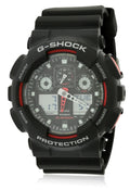 Casio GA100-1A4 Male Dark Plastic 51MM Quartz Analog Chronograph Alarm Watch