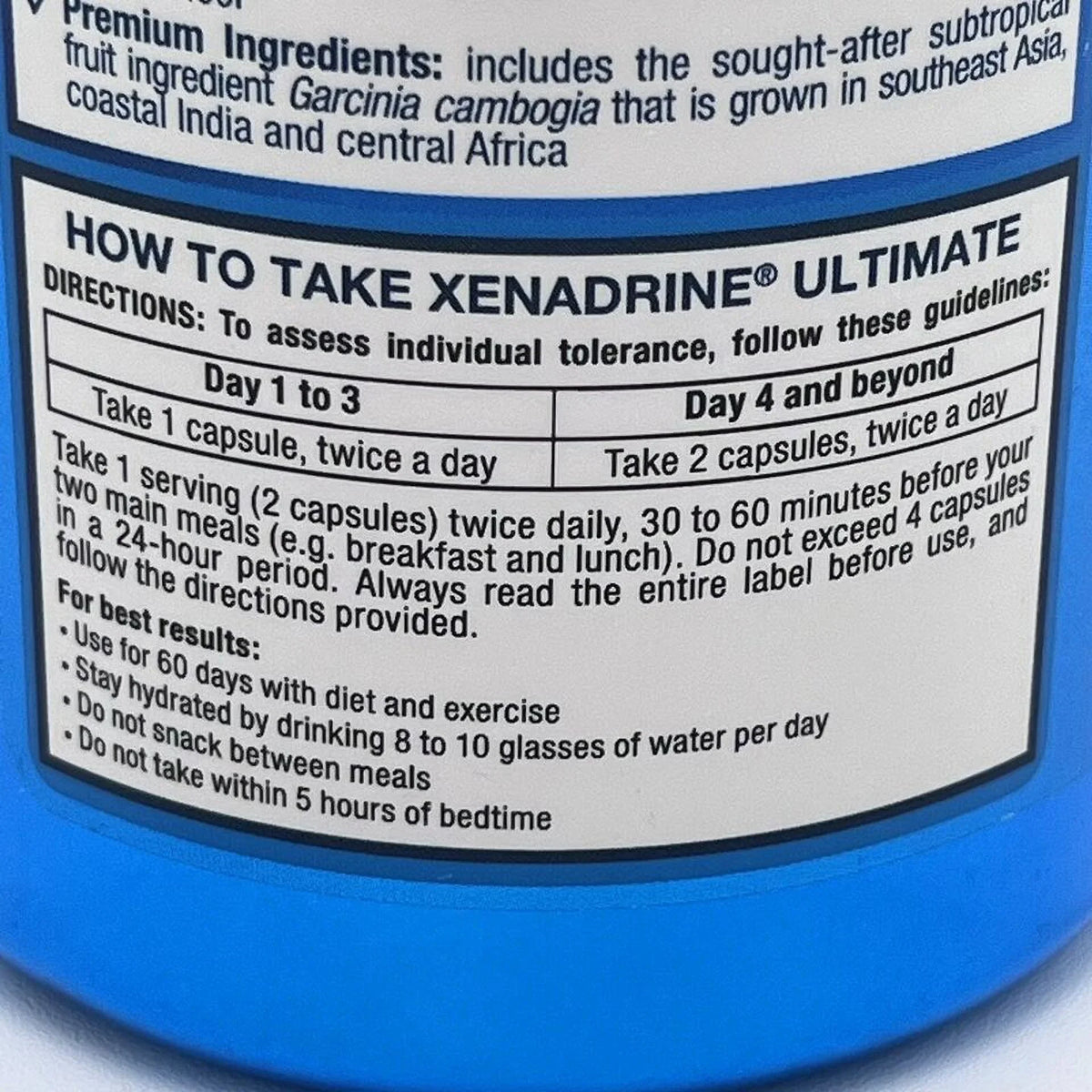 Xenadrine Mass Loss Dietary Supplement 120 Capsules