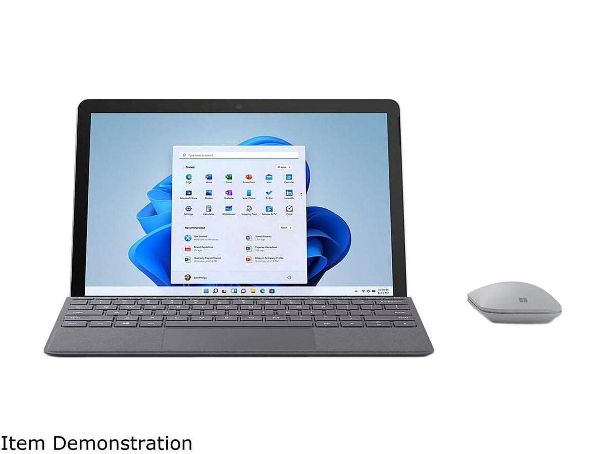 Surface Go 3 10.5" Pixel Sense Display, 10 Point Multi-Touch, Core i3-10100Y, 8GB RAM, 128GB SSD, Platinum, Windows 11, 8VC-00001