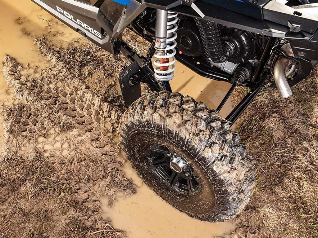 SuperATV Mud Flaps for 2018+ Polaris RZR XP Turbo S 2019+ RZR XP 4 Turbo S/XP Turbo S Velocity/XP 4 Turbo S Velocity 8 x 10 7/8 Mud Flaps Flexible and Mass USA Made!