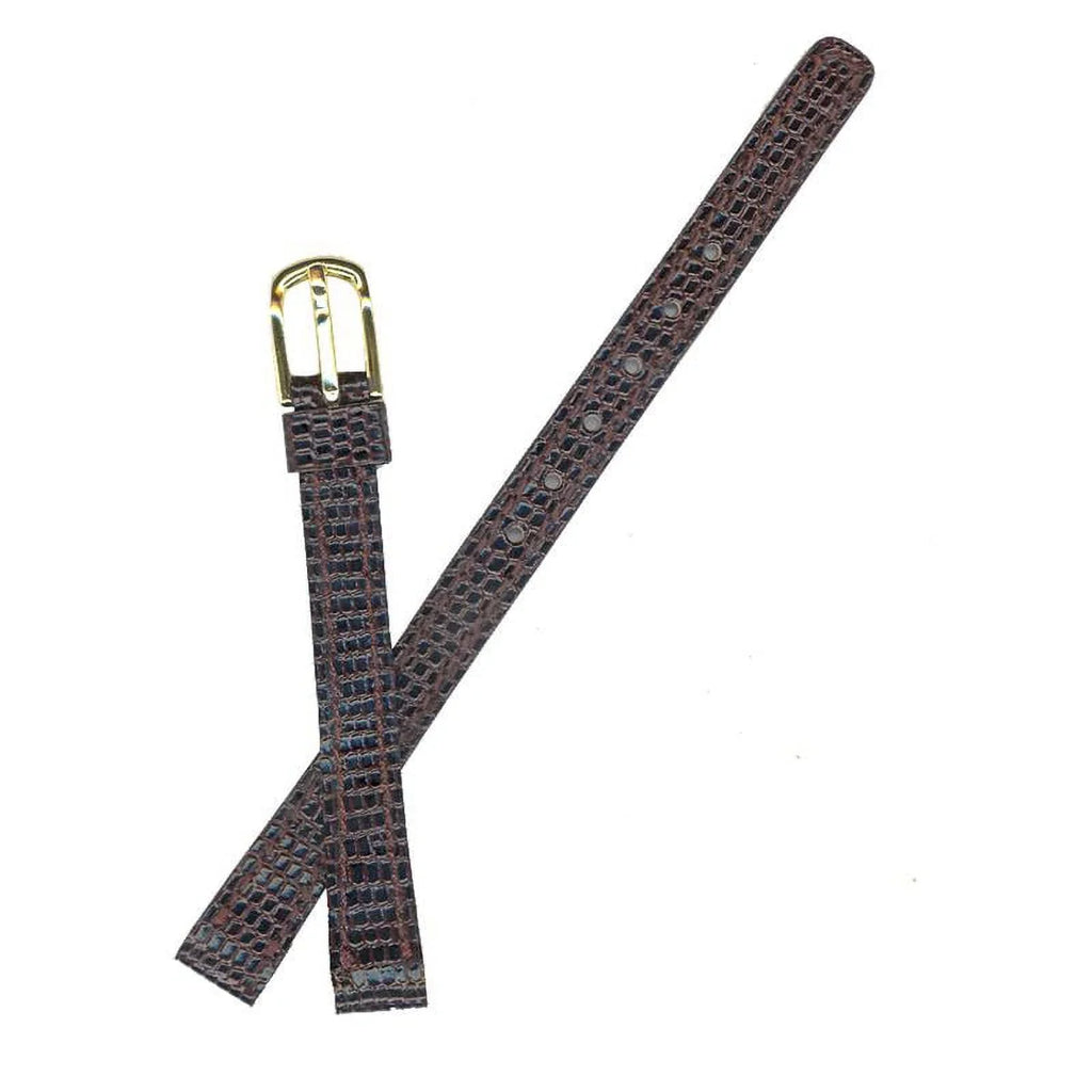 Watchband 09mm Brown Lizard Grain part#AU01174N