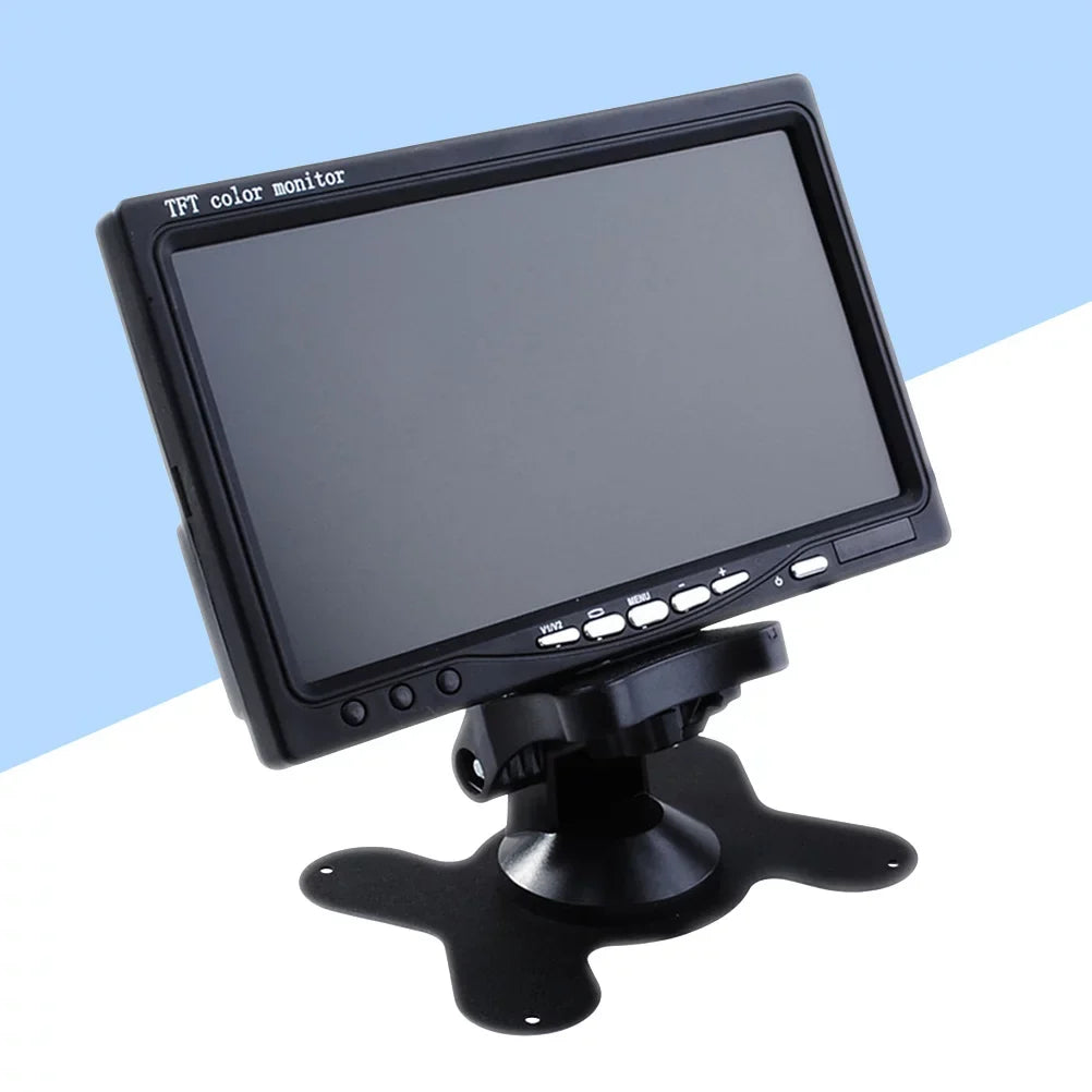 7" Tft Lcd Backlight Color Mirror Monitor For Car Reverse Rear View Backup Camera Car Dvd Serveillance Camera Ebony