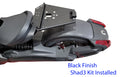 Can Am Ryker Luggage Rack Ebony Large Shad Cases Kit installed NO MAX MOUNT NEEDED.