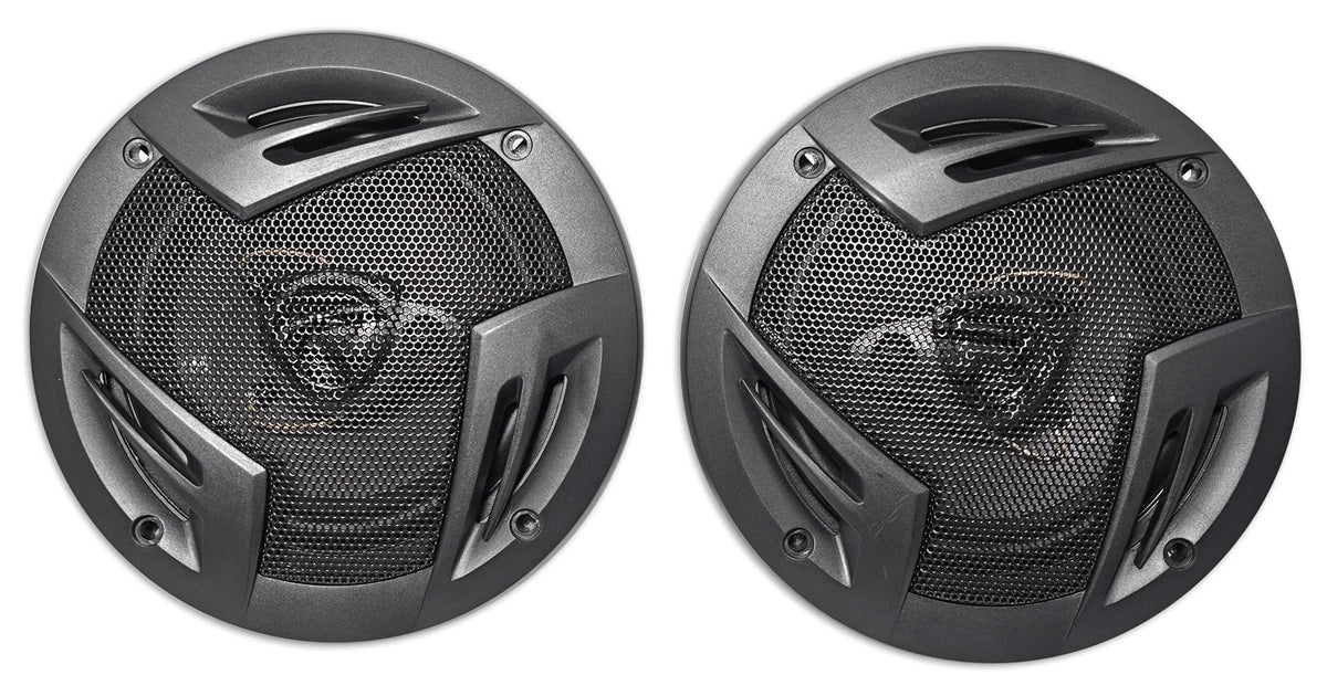 (4) Rockville RV5.3A 5.25" 3-Way Car Speakers 1200 Watts/200 Watts RMS CEA Rated