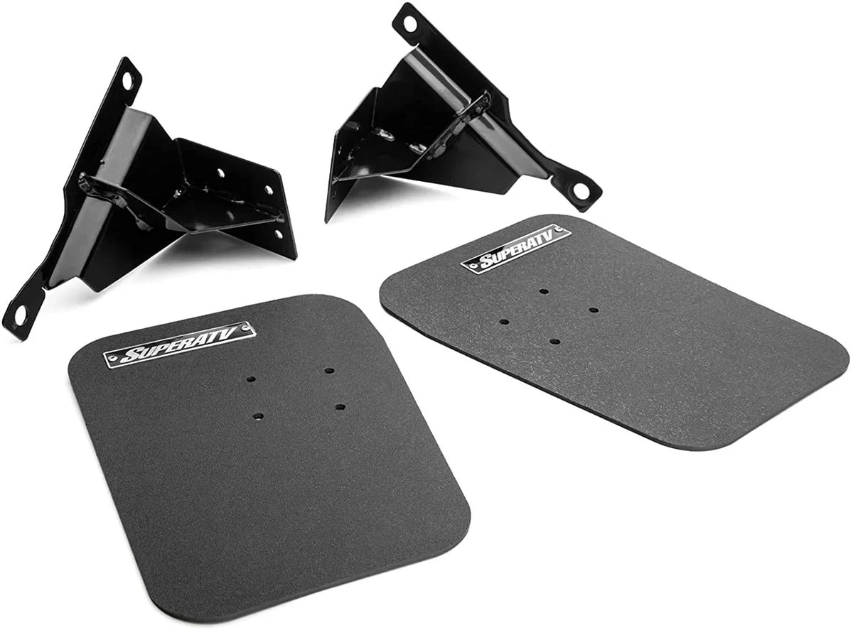 SuperATV Mud Flaps for 2018+ Polaris RZR XP Turbo S 2019+ RZR XP 4 Turbo S/XP Turbo S Velocity/XP 4 Turbo S Velocity 8 x 10 7/8 Mud Flaps Flexible and Mass USA Made!