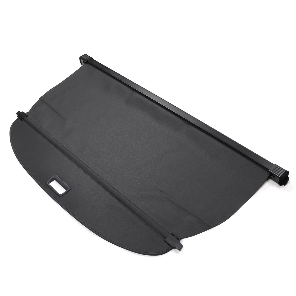 Ikon Motorsports Cargo Cover Compatible With 2021-2023 Nissan Rogue All Models Plastic & Aluminum Rod Dark Security Rear Trunk Cover Security Retractable Shield