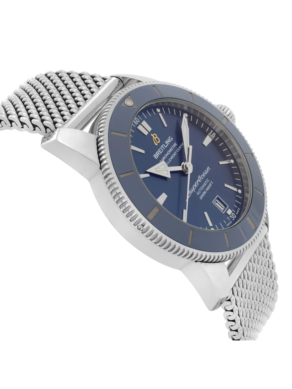 Breitling Super Heritage Steel Blue Dial Automatic Mens Watch AB2020161C1A1
