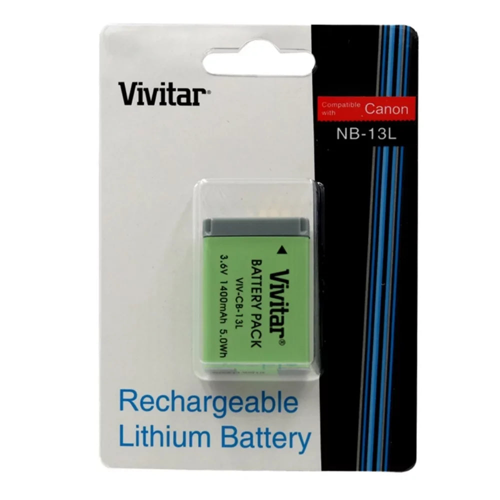 Vivitar Rechargeable Replacement Battery NB 13L for PowerShot G7 X Mark II Digital Camera