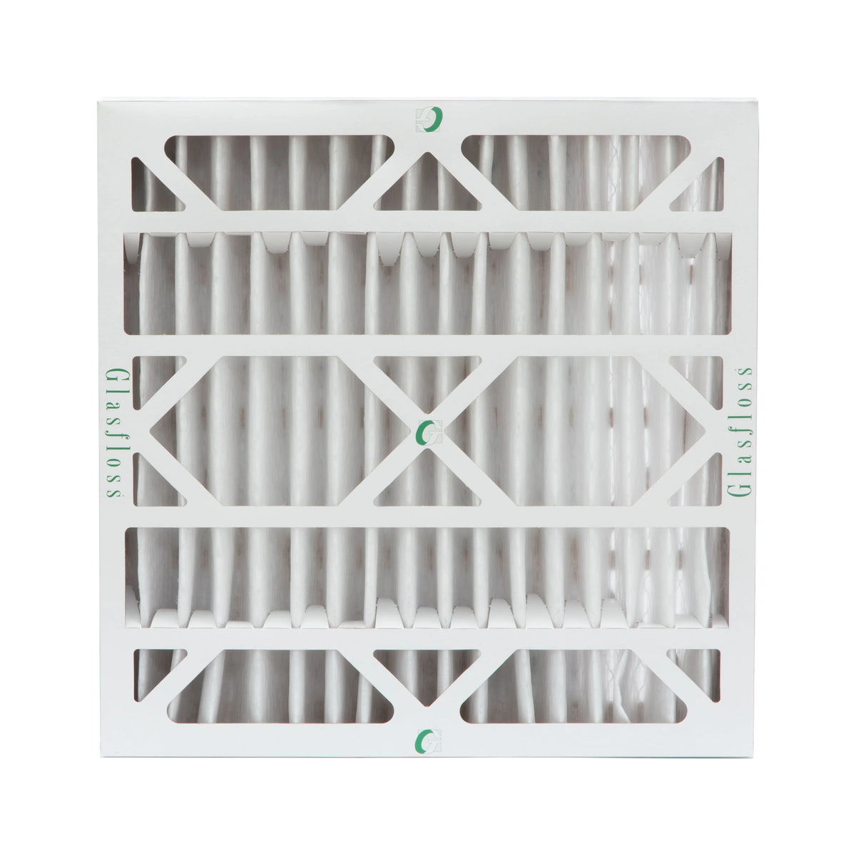 2 Pack of 20x20x4 MERV 10 Pleated 4" Inch Air Filters by Glasfloss. Actual Size: 19-1/2 x 19-1/2 x 3-3/4