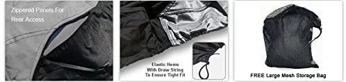 Custom Contour Fit Weatherproof Jet Ski Cover for Kawasaki Ultra 250 LX 2007-2008 - Ebony Color - All Weather - Trailerable - Protect from Rain & Sun! Includes Trailer Straps & Storage Bag