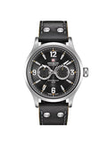 Swiss Military Hanowa S-Steel Jet Dial Quartz Mens Watch 06-4307.04.007