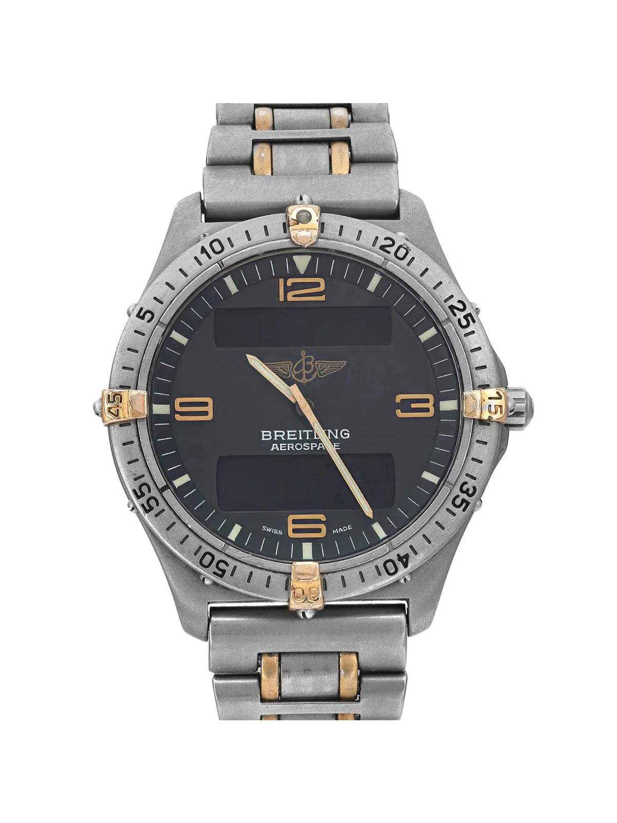 Pre-owned Breitling Aerospace 40mm Titanium Mens Watch F56062 (Good)