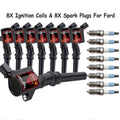 8 Jet Ignition Coil FD503 DG508 C1417 DG457 & Spark Plug ITR6F13 4477 Compatible with Ford E-250 V8 4.6L & 5.4L 2003 2004 2005 2006 2007 2008 2009 2010 2011 2012 2013 2014