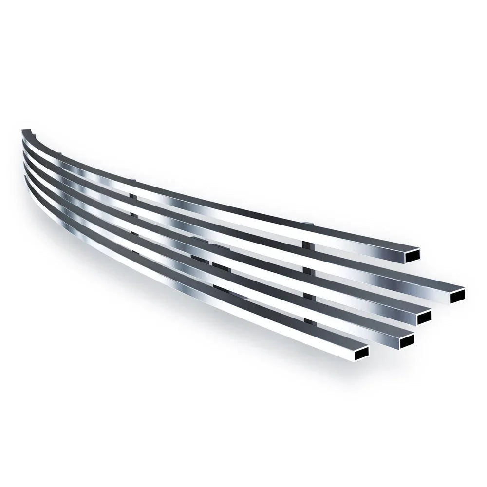 APS Premium Stainless Steel Silver Horizontal Billet Grille Compatible with Tacoma 2012-2015 Lower Bumper N19-C83966T