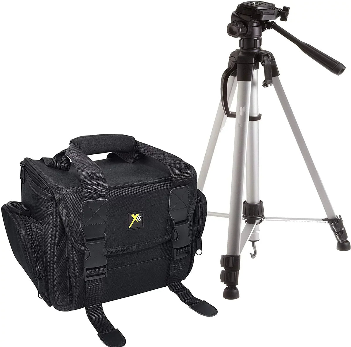 EOS 2000D DSLR Camera with 18-55mm f/3.5-5.6 Zoom Lens + 128GB Card, Tripod, Flash, and More 20pc Bundle