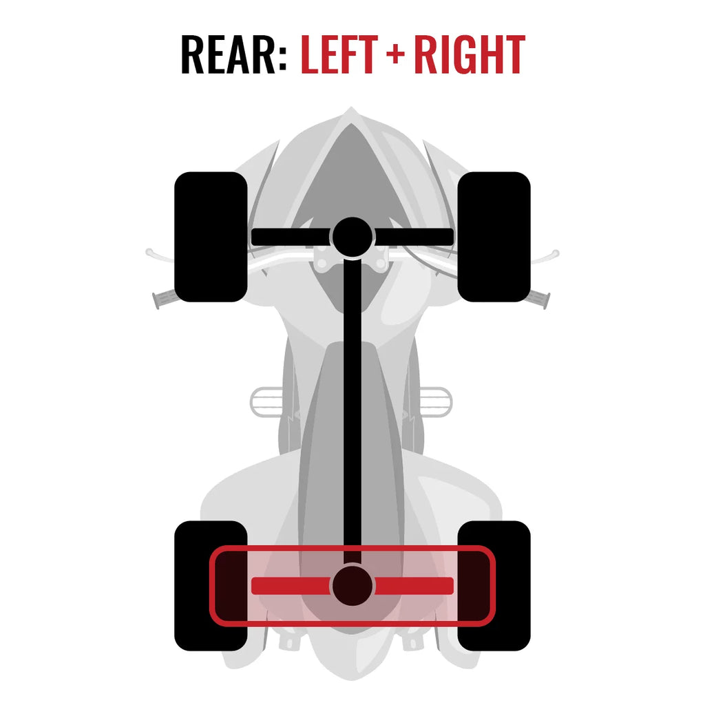 2 pc Sixity XT Rear Left Right Axle compatible with Can-Am Renegade 1000 2015 - EFI-STD XXC 4X4