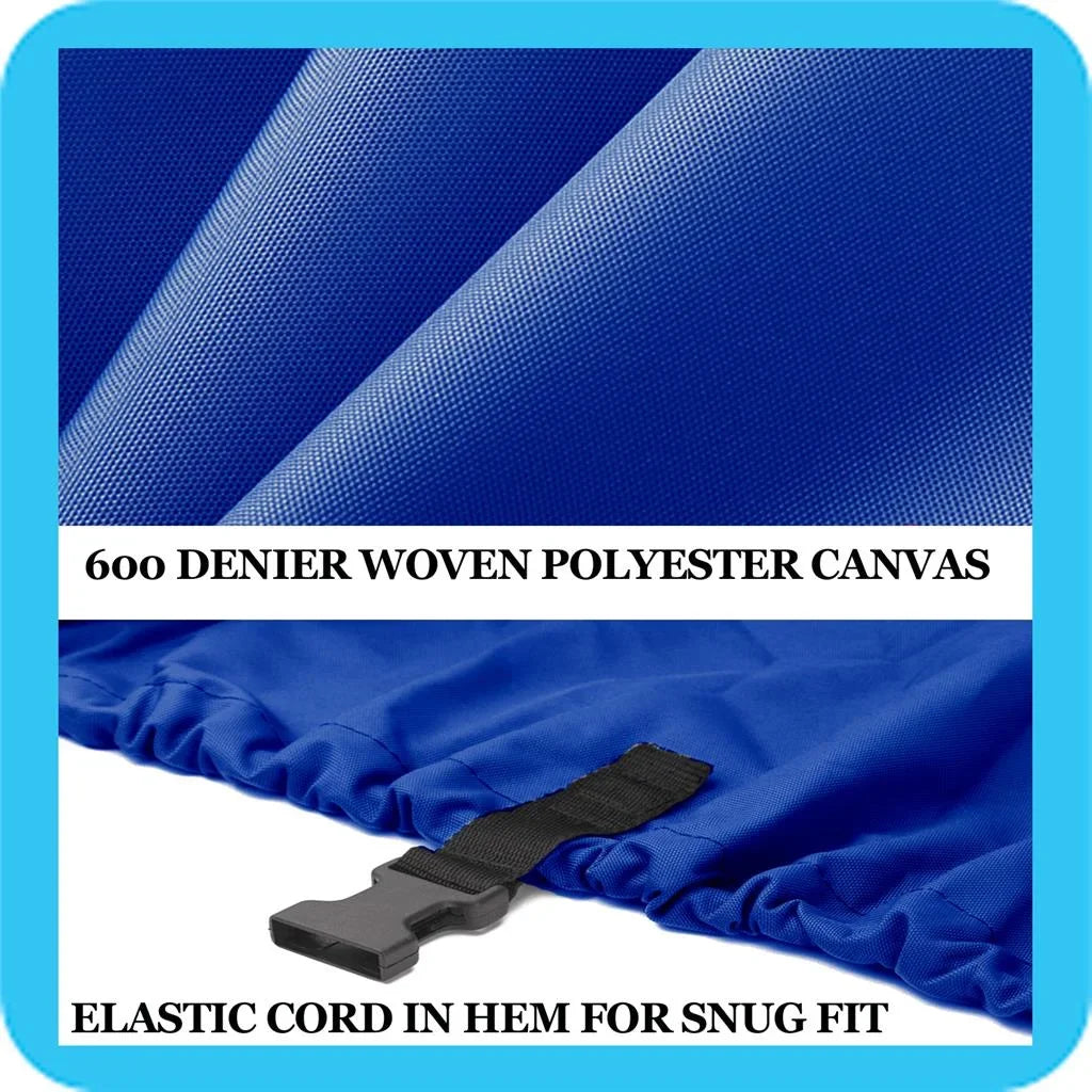 BLUE, GREAT QUALITY BOAT COVER Compatible for DYNASTY GRAND SPORT 190 NO ARCH I/O 1988 1989 TRAILEARABLE