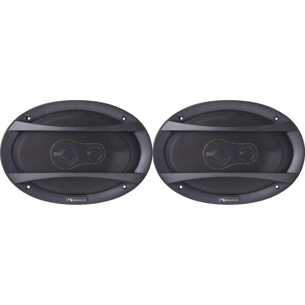 Nakamichi 6x9" 3 Way Coaxial Speakers 4 Ohm 500 Watts Max Power NSE6948 Pair