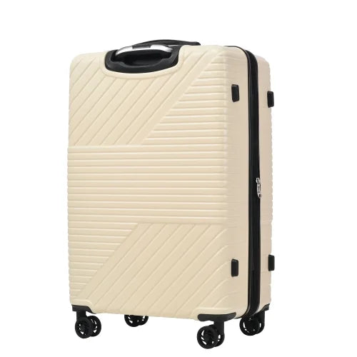 Zateety Hardshell Luggage Sets 3 Piece double spinner 8 wheels Suitcase with TSA Lock Load 20''24''28''