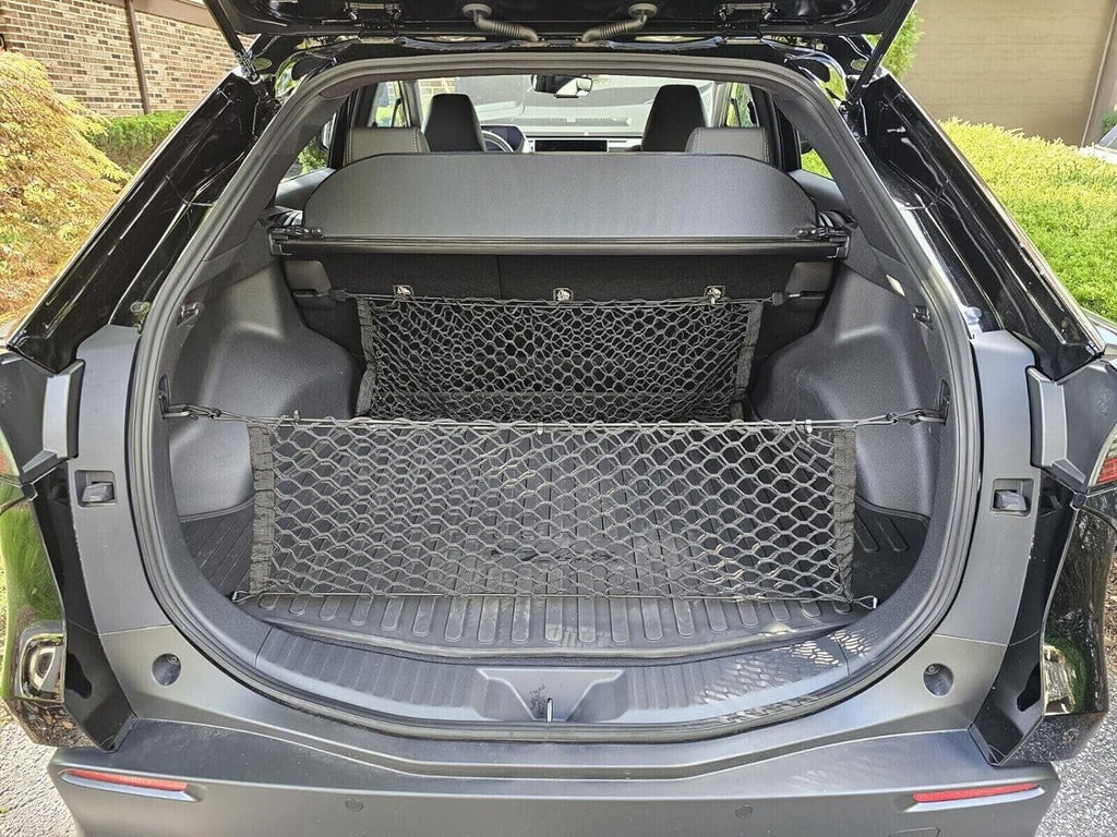 EACCESSORIES EA(2 Quantity Organizer Cargo Nets for bZ4X 2023-2024 – Envelope Style Cargo Nets for SUV – Premium Mesh Car Trunk Organizer Vehicle Carrier Storage – Compatible with bZ4X