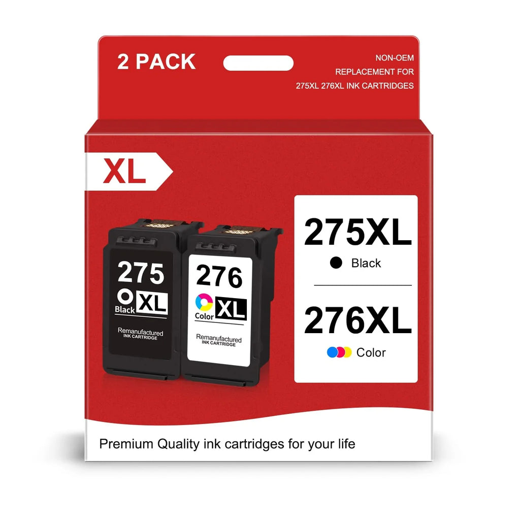 PG-275 XL/CL-276 XL Value Pack Ink Cartridge Replacement for Ink 275 and 276 Used for PIXMA TS3522 TS3520 TR4720 TR4722 (1 Dark Color) Combo Pack