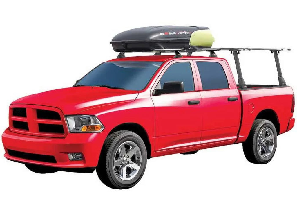 Draw-Tite 59742 Dark ALUMINUM REMOVABLE TRUCK BED RACK 400LB CAPACITY NO DRILL MOUNT