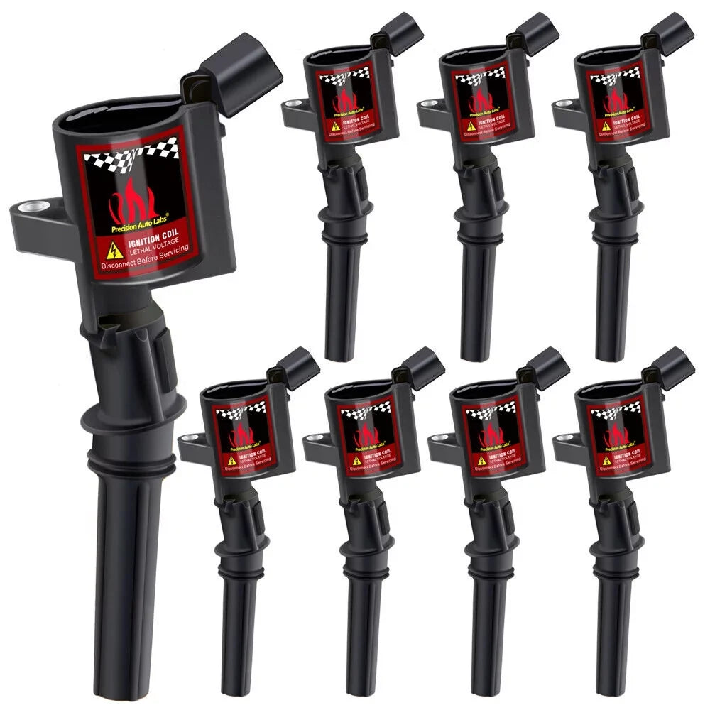 8 Jet Ignition Coil FD503 DG508 C1417 DG457 & Spark Plug ITR6F13 4477 Compatible with Ford E-250 V8 4.6L & 5.4L 2003 2004 2005 2006 2007 2008 2009 2010 2011 2012 2013 2014