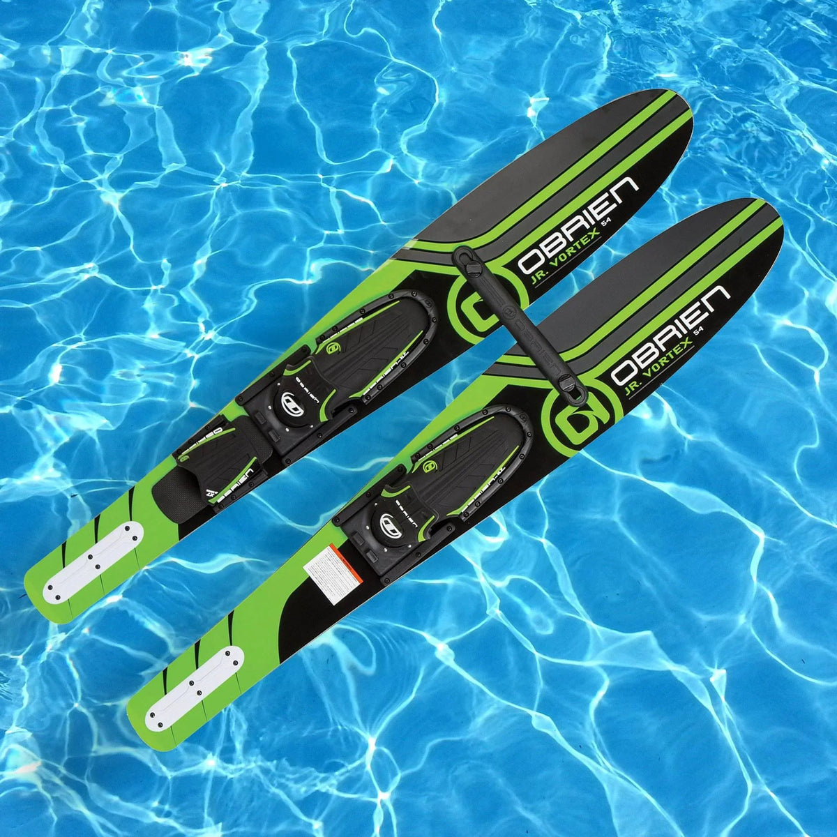 OBrien 54" Adjustable Combo Water Skis, Kids Size 2-Mens Size 7, Green (6 Pack)