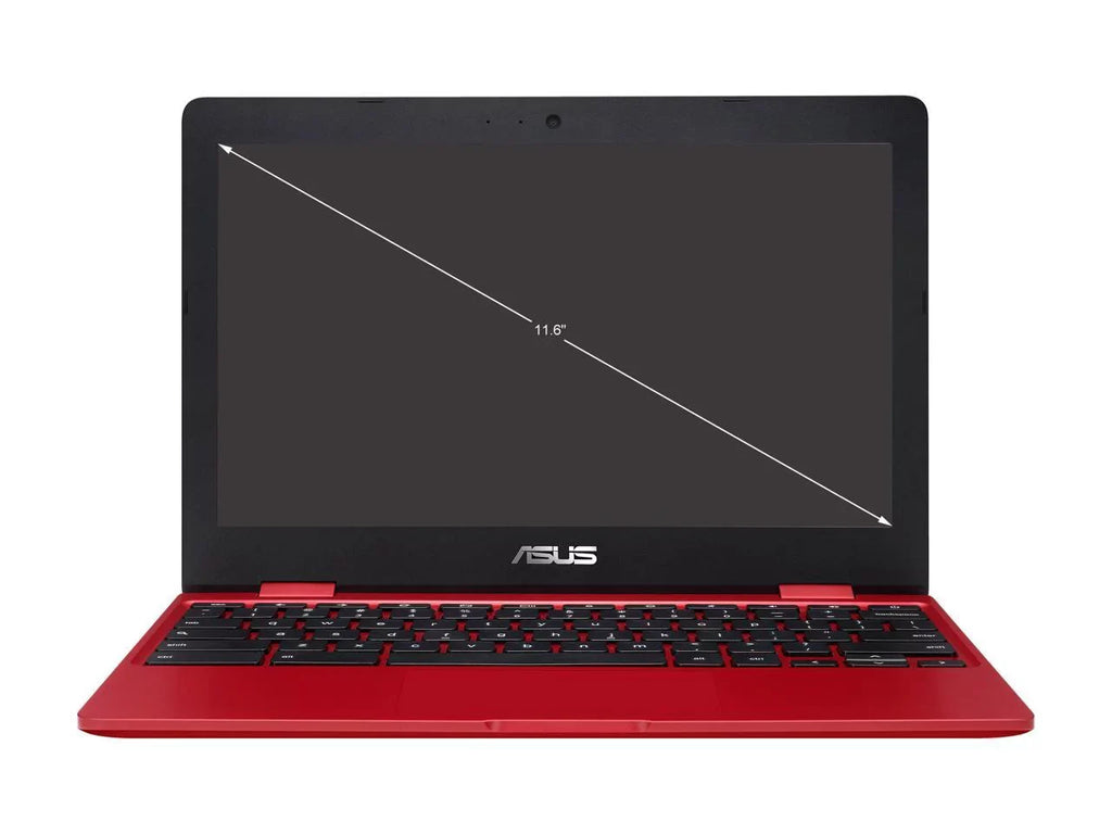 Chromebook Laptop in Red, 12, Celeron, 32GB Flash Storage, 4GB RAM, C223NA-DH02-RD