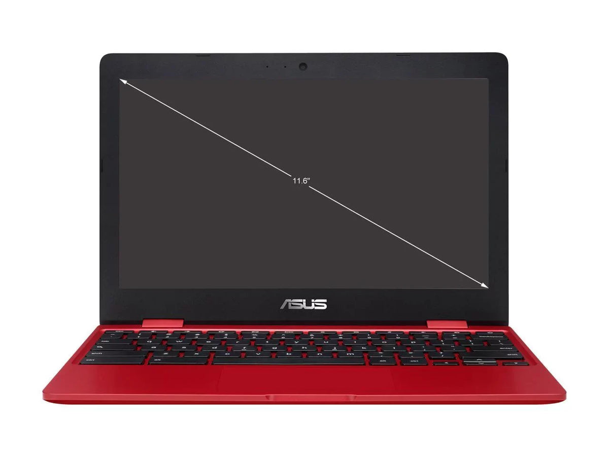 Chromebook Laptop in Red, 12, Celeron, 32GB Flash Storage, 4GB RAM, C223NA-DH02-RD