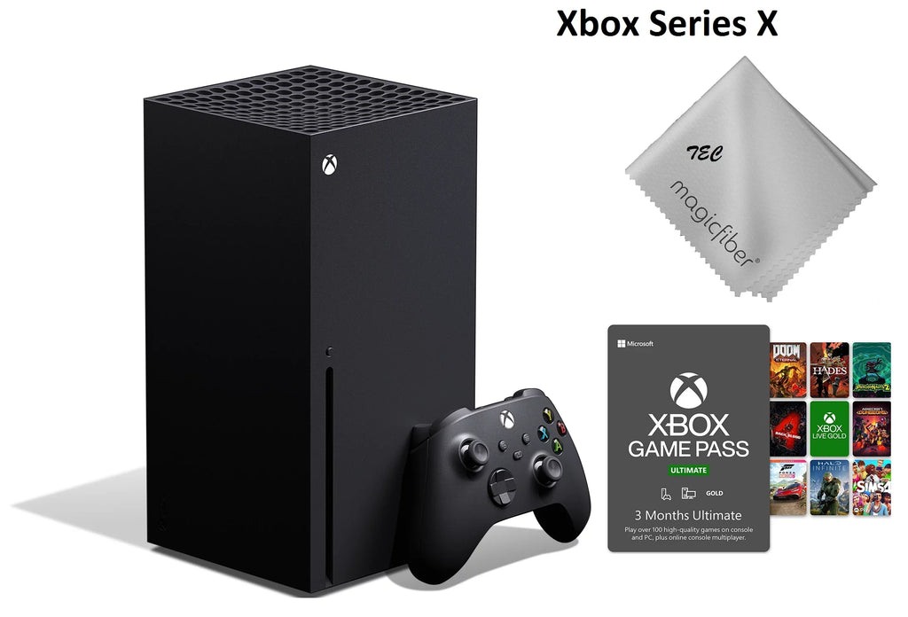 TEC Newest - Xbox -Series- -X- Gaming Console - 1TB SSD Ebony With 3-Month Game Pass Bundle