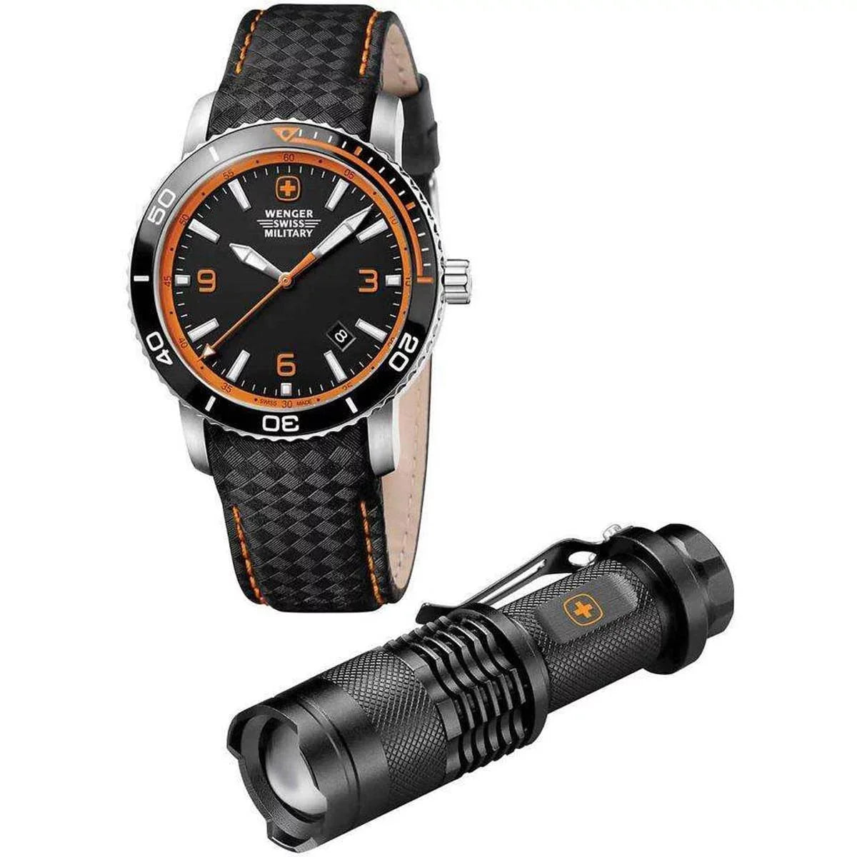 Men's Watch/LED Flashlight Set