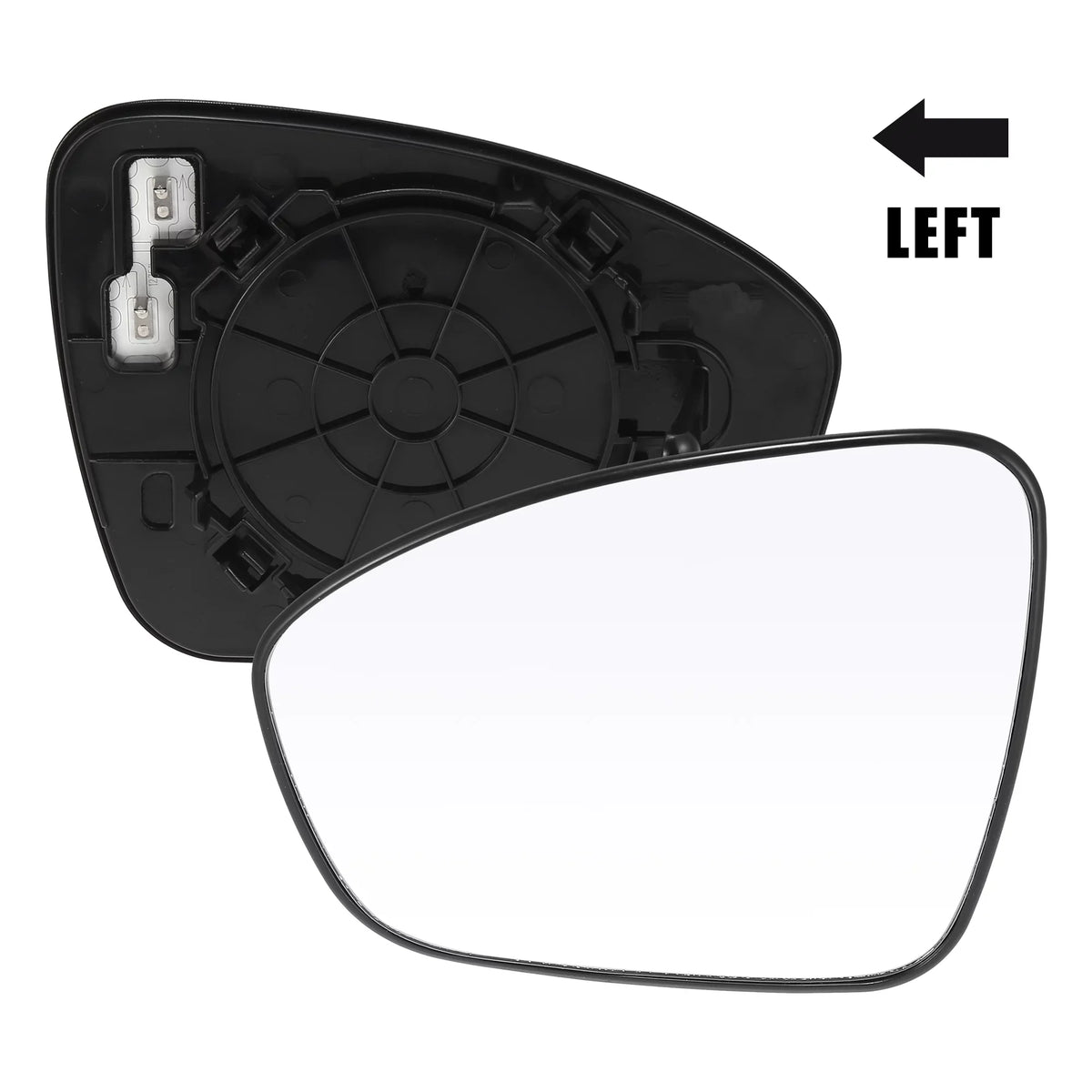 Car Vehicle Rearview Left Driver Side Heated Mirror Glass Replacement with Backing Plate for Nissan Sentra 2020 2021