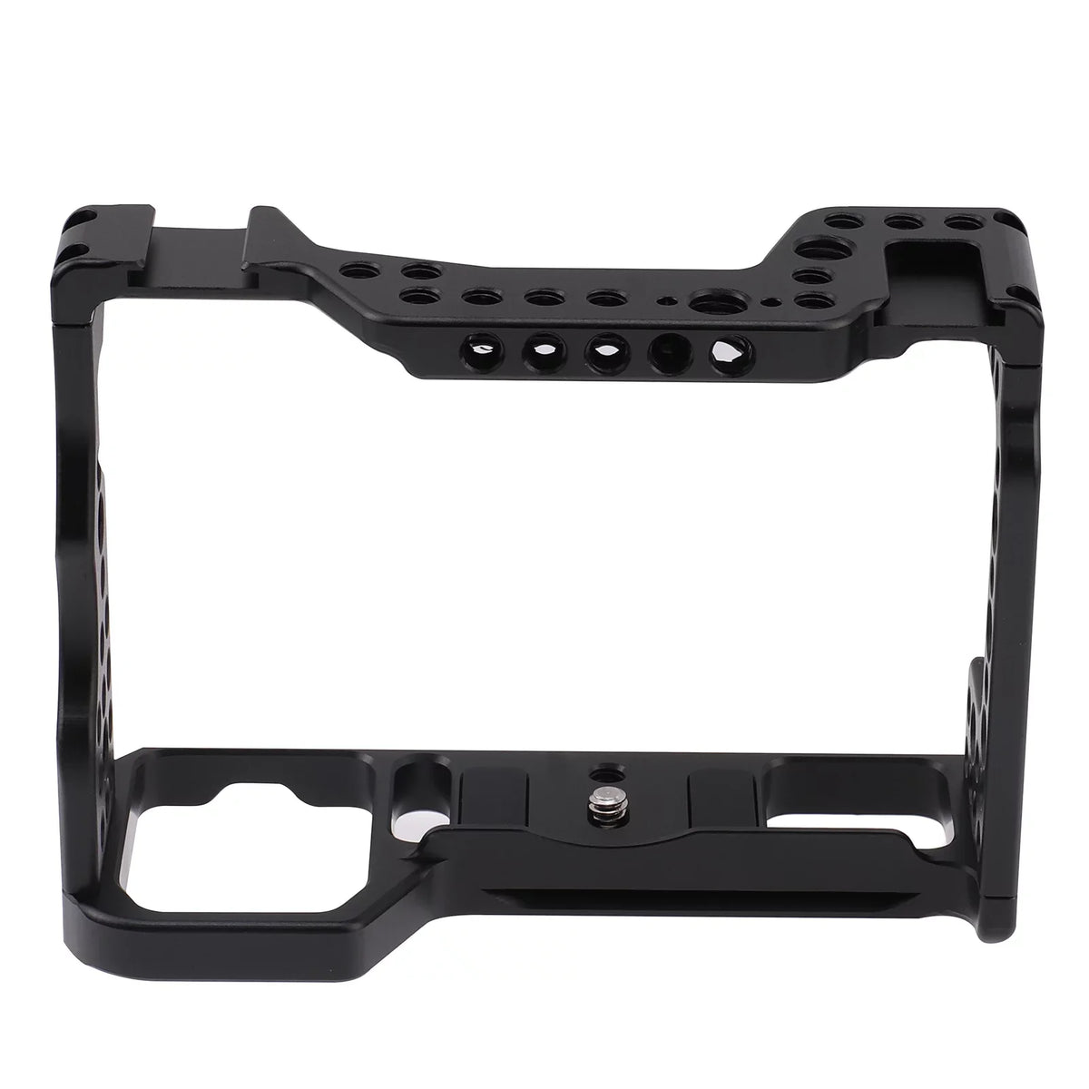 Htovila Camera Cage Aluminum Alloy Video Cage Replacement for A7M3 A7R3 A9 Mirrorless Camera with Cold Shoe Mount 1/4 Inch & 3/8 Inch Screw Holes