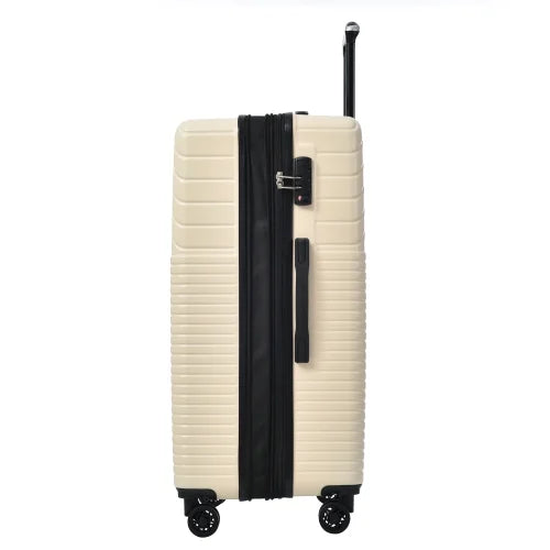 Zateety Hardshell Luggage Sets 3 Piece double spinner 8 wheels Suitcase with TSA Lock Load 20''24''28''
