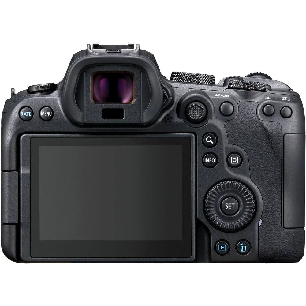 EOS R6 Mirrorless Digital Camera (Body Only) + EXT BATT + 128GB Bundle