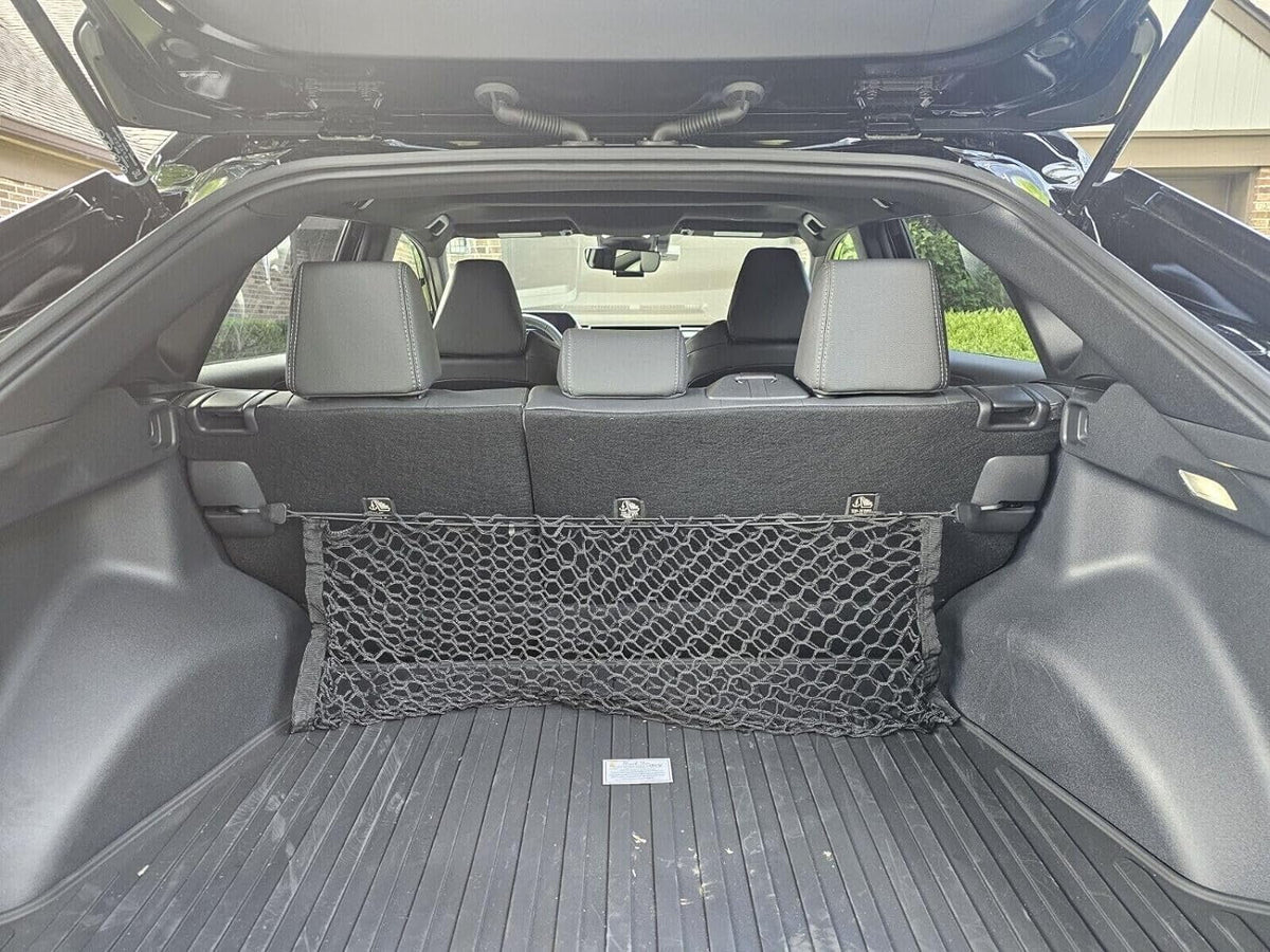 EACCESSORIES EA(2 Quantity Organizer Cargo Nets for bZ4X 2023-2024 – Envelope Style Cargo Nets for SUV – Premium Mesh Car Trunk Organizer Vehicle Carrier Storage – Compatible with bZ4X