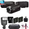 HDR-CX405 HD Handycam + 1 Yr Warranty + Flash - 64GB Kit