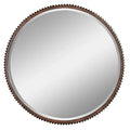 Aspire Home Accents Harrison Rustic Metal Wall Mirror - Brown