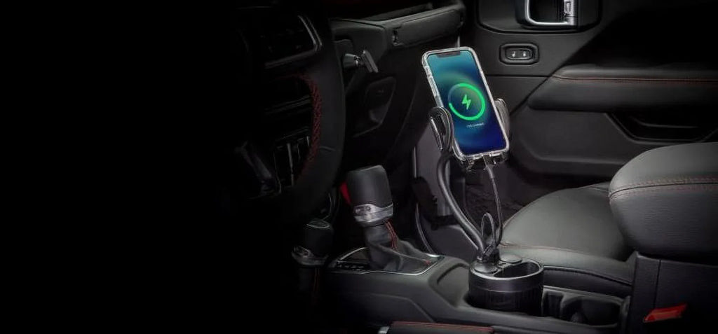 Scosche UH2PCUP Powerhub 4” Adjustable Arm and Cup Holder Car Mount Ebony