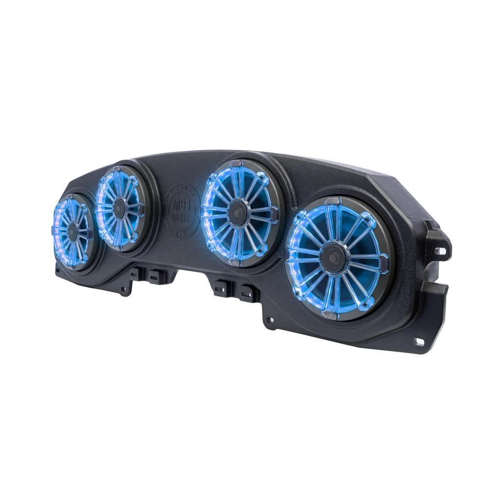 MB Quart MBQJ-48CRGB JEEP Wrangler (JL)/ Gladiator (JT) Rear Overhead Soundbar with four 8” Coaxial Speakers and RGB LED Lighting