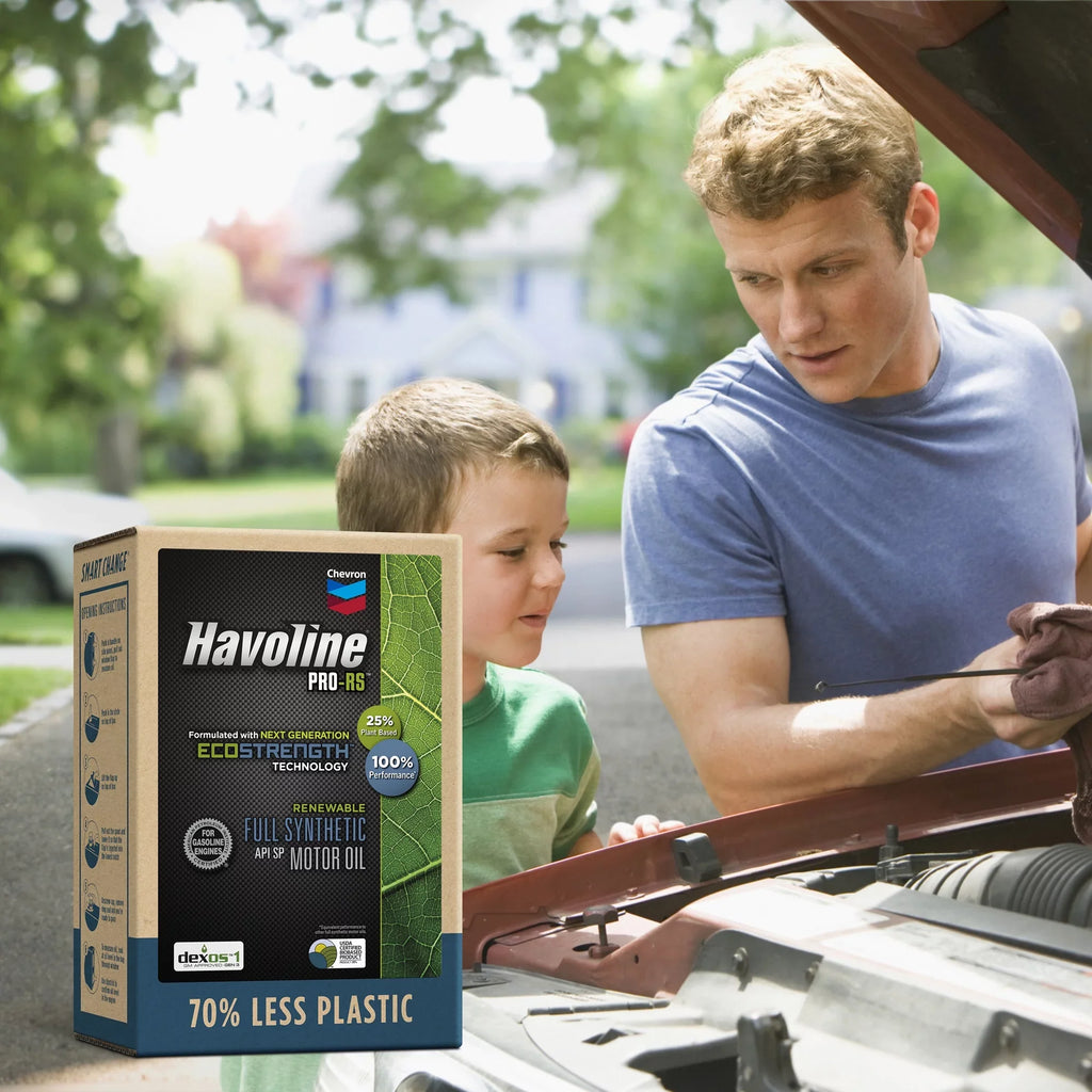 Havoline PRO-RS Renewable Synthetic Motor Oil 5W-20, 6Q Smart Change Box