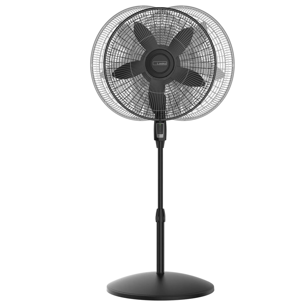 Lasko Cyclone Max 18" 4-Speed Large Room Pedestal Fan with Remote, 53" H, Dark S18605, New