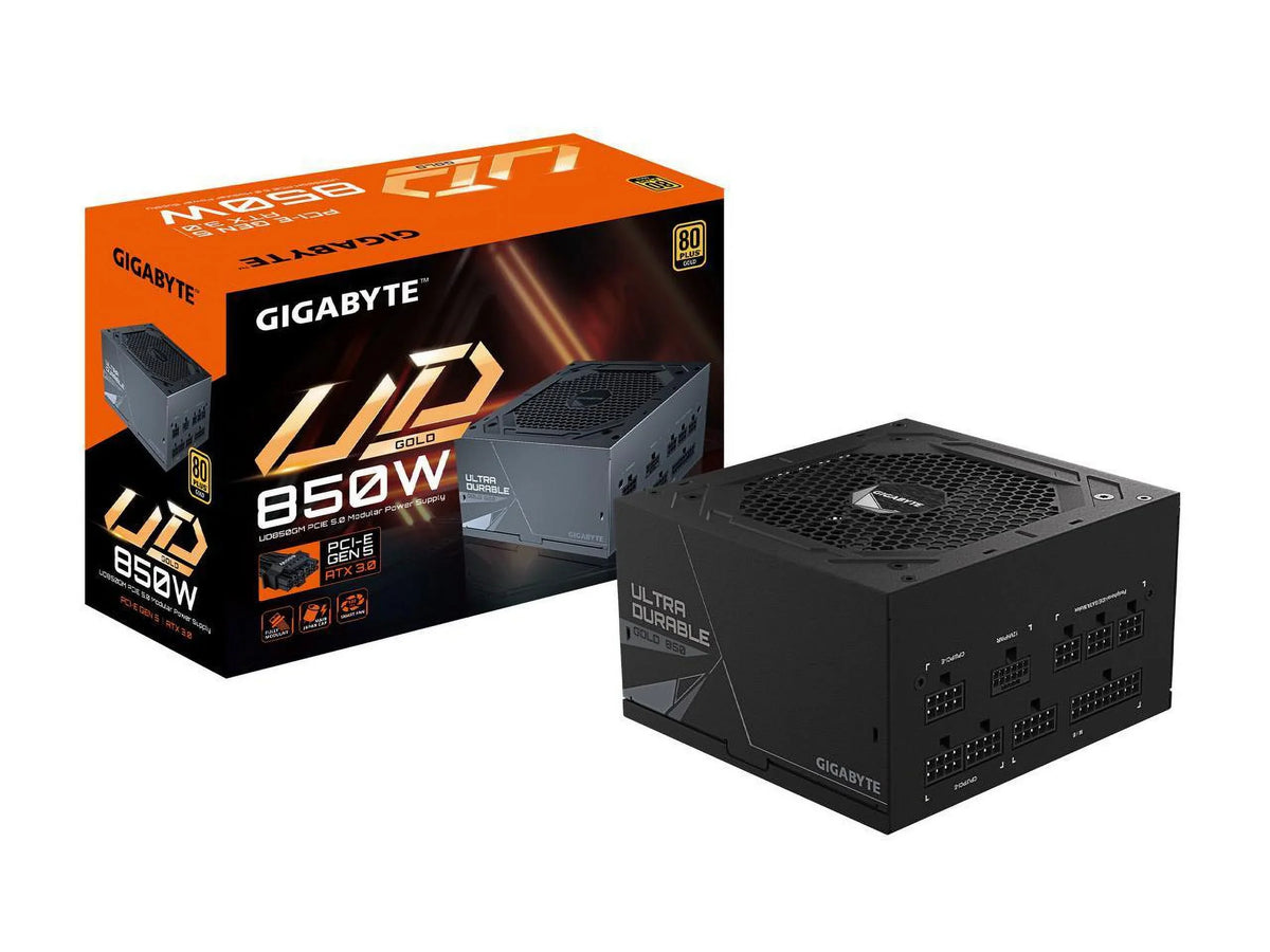 GIGABYTE GP-UD850GM PG5 Rev2.0 850W PCIe 5.0 Ready, 80 Plus Gold Certified, Fully Modular Power Supply