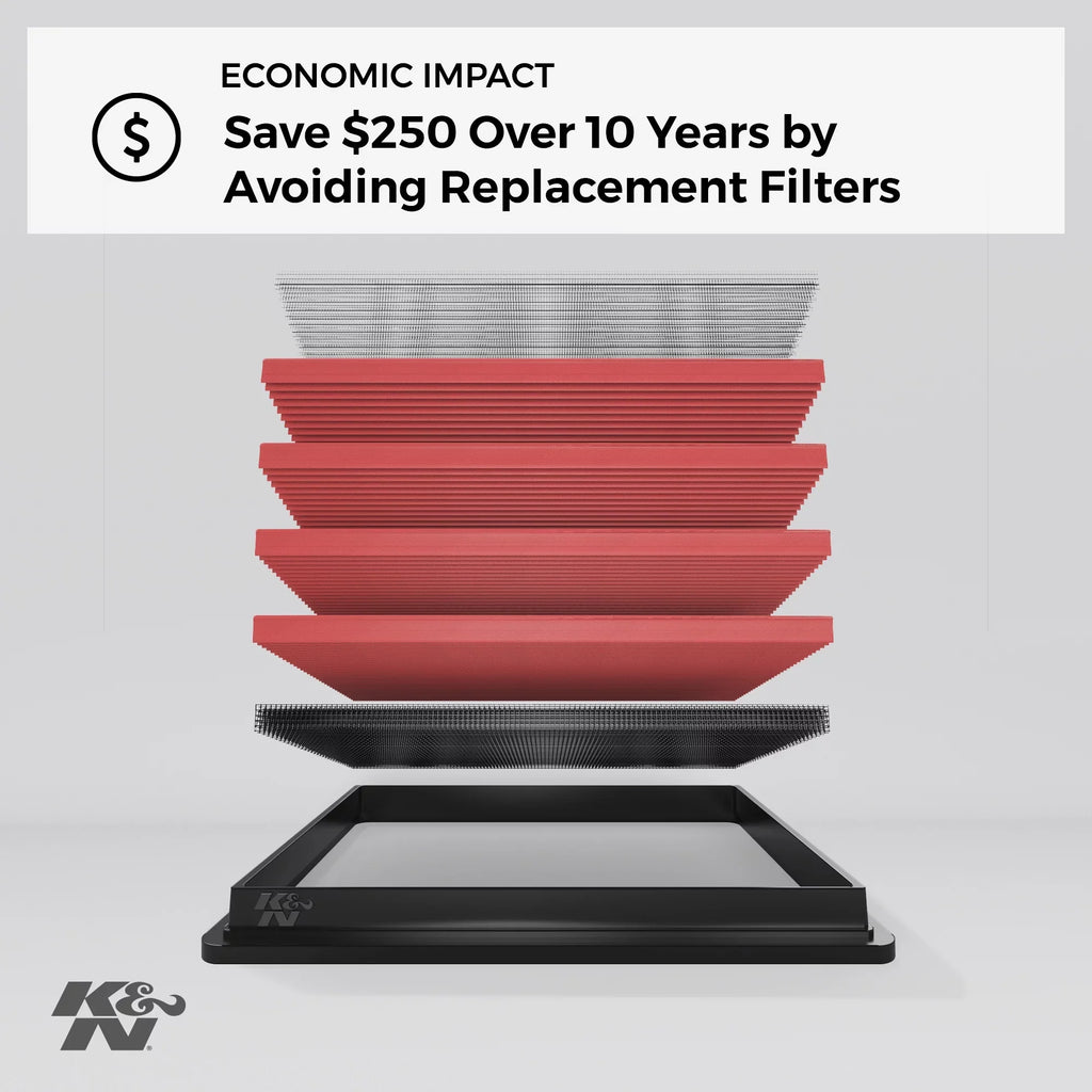 K&N Engine Air Filter: High Performance, Premium, Washable, Replacement Filter: 2005-2019 /Subaru/Scion H4 2.0 L (86, Gt 86, BRZ, FR-S), 33-2300