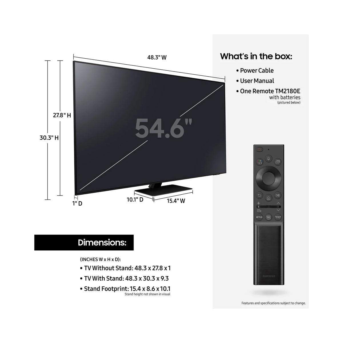 Restored QN75QN85AA 75 Inch Neo QLED 4K Smart TV (2021) Bundle with 2 Year Premium Extended Protection Plan (Refurbished)