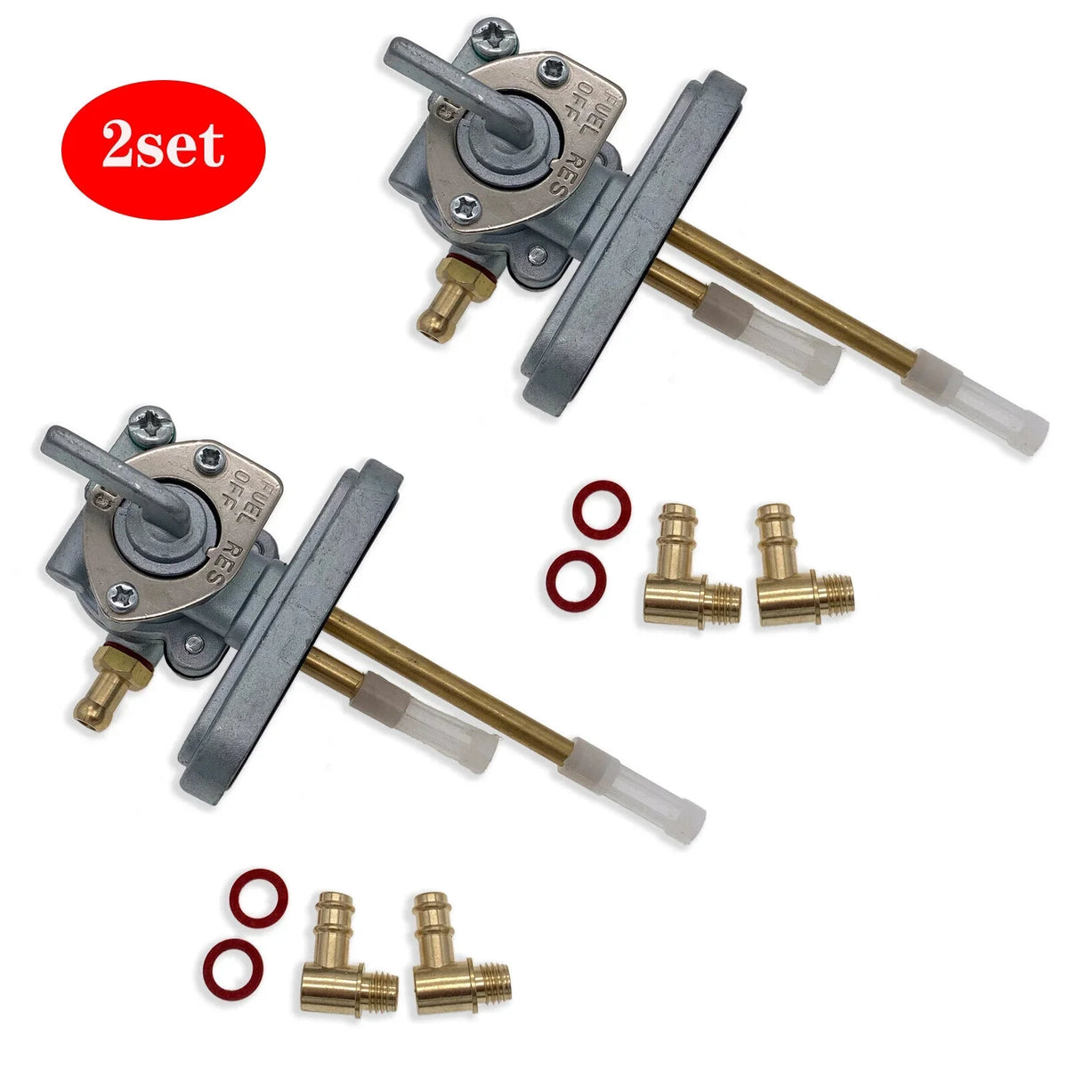 2x Fuel Gas Tap Valve USA For Yamaha SR500 XS650 XS650S XS750S XS850S Petcock