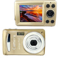 Acuvar 16MP Megapixel Compact Digital Photo and Video Camera with 2.4" LCD Screen, Mic Input and USB Media Transfer (Gold)